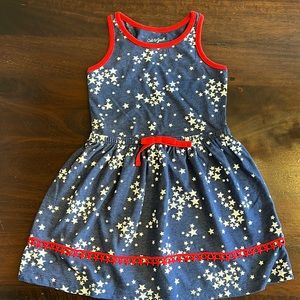 Girls Cat and Jack 4th of July dress XS 4/5